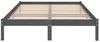 Massivholzbett Grau Kiefer 200x200 cm Bild 4