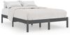 Massivholzbett Grau Kiefer 200x200 cm Bild 2
