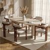 Skye Decor Essgruppe Sablin Modern Set, (Set, 7-tlg, 1 Tish, 6 Stühle), Japandi Set bestehend aus 6 Stühl und 1 Tish Modernes Esszimmer Set Bild 3