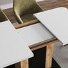 Esstisch Fenaro Weiß/Goldkraft Eiche 120 x 80 cm Vicco Bild 4