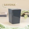 Kosmetikeimer SAVONA 6 Liter aus Kunststoff, eckig - grau Bild 3