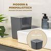 Kosmetikeimer SAVONA 6 Liter aus Kunststoff, eckig - grau Bild 2