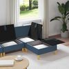 vidaXL Modular Sofa Set mit Stauraum 4 pcs Blau Stoff 3413715 Bild 3