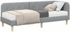 vidaXL Eckbettgestell Hellgrau 80 x 200 cm Stoff 3394101 Bild 3