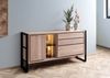 Sideboard Akazie / Altholz 180x40x90 natur lackiert DENVER #111 Bild 3