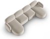 Micadoni Panorama Sofa Blair 6-Sitzer Samtstoff Hellbeige Bild 4