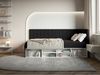 Selsey 'Ventrio' Jugendbett rechtsseitig mit Regalen, Easy-Clean-Samtbezug, schwarz, 90x200 cm Bild 2