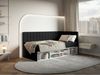 Selsey 'Ventrio' Jugendbett rechtsseitig mit Regalen, Easy-Clean-Samtbezug, schwarz, 90x200 cm Bild 3