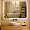 Badspiegel WIEN 70x100 ohne Bluetooth - 100x3,5x70cm, Glas, Klarglas | Badezimmerspiegel Wandspiegel Bild 3