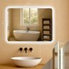 Badspiegel WIEN 70x100 ohne Bluetooth - 100x3,5x70cm, Glas, Klarglas | Badezimmerspiegel Wandspiegel Bild 2