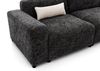 AX LIVING Schwarze Couch L Form Ecksofa Jughlio mit Hocker 304 cm L Bild 2