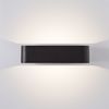 Brilliant Golda LED Außenwandleuchte - Schwarz, 7W integriert, 510 Lumen, Warmweiß (3000K), IP54 spritzwassergeschützt, Up- & Downlight, 22x13,1x5,5 cm, inkl. Montagematerial Bild 5