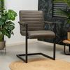Bronx71 Esszimmerstuhl Eco-Leder Block mit Armlehne anthrazit Bild 5