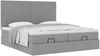 vidaXL Ottoman-Bett mit Matratzen Hellgrau 160x200 cm Stoff 3313664 Bild 5
