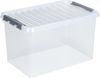 Sunware Aufbewahrungsbox Q-Line 62L transparent 60 x 40 x 34 cm Bild 3