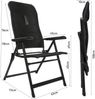 osoltus Alu Camping Klappsessel Hochlehner 3D Soft Touch Black Magic Bild 2
