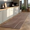 KADIMA DESIGN Teppich LAVAREDO Wohnzimmer Waschbar Schlafzimmer Wohnzimmerteppich Boho, Läufer, Höhe: 14 mm, Beige, 80x150 cm, Esszimmer Esszimmerteppich Fußbodenheizung Waschbar Bild 4