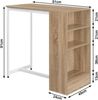 Woltu Bartisch (1-St), mit 3 Regalfächern, aus Holzwerkstoff 91 x 49 x 91 cm Bild 2
