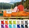Green Bean® 2er Set XXL Sitzsack inkl. Poufmit mit EPS-Perlen - Riesensitzsack 140x180 Liege-Kissen Bean-Bag - Orange Bild 2