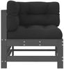vidaXL Ecksofas mit Kissen 2 Stk. Grau Massivholz Kiefer 825683 Bild 5