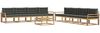 vidaXL Outdoor-Sofagarnitur 9 pcs Weiß und Anthrazit 79 x 79 x 37 cm 3386236 Bild 2