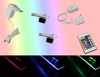 TRANGO LED Glaskantenbeleuchtung, 2er Set RGB Farbwechsel LED Glaskantenbeleuchtung 5022-02 inkl. Fernbedienung Schrankbeleuchtung I Glasbodenbeleuchtung I Vitrinenbeleuchtung, LED Clips I Möbelbeleuchtung Bild 5