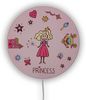 LED Wandleuchte für Kinderzimmer mit Motiv Prinzessin, Schalter & Stecker Ø 25cm Bild 2