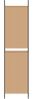 vidaXL 5-Panel Raumteiler Beige 250 x 200 cm Stoff 42039221 Bild 5