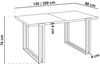 WFL GROUP Esstisch Marco Gold, Glamour Ausziehbar Tisch im Loft-Stil mit Metallbeinen Bild 4