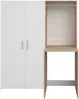 Vente-unique - ERKANO Waschküche Holz, Platte BeigeWeiß - B 65,8 cm x H 184,4 cm x L 156 cm Bild 2