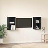 vidaXL TV-Schrankset 2 pcs Schwarz Eichen-Optik 37 x 37 x 72 cm 3393556 Bild 4