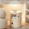 SURFOU Kommode Schubladenschrank omponibile Schubladenkommode für Wohnzimmer (Büro Flur), Kommodenschrank mit Schubladen Kunststoff-Schubladenbox Bild 2