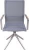Gartenstuhl LINA 2er Set - Edelstahl Grau 95x63x54cm | Drehstuhl Essstuhl Terrassenstuhl Bild 2