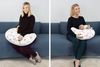 Amilian Stillkissen Lagerungskissen - Seitenschläferkissen - Stillkissen klein, für Mütter und Babys Bild 4