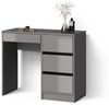 Livinity® Schminktisch Imola, Grau/Grau, mit 4 Schubladen (1-St) Bild 4