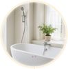 Badspiegel LINZ 80 ohne Bluetooth - 80x3,5x80cm, Glas, Klarglas | Badezimmerspiegel Wandspiegel Bild 5