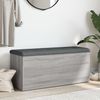 Sitzbank JONA mit Stauraum Grau Sonoma 102x42x45 cm | Aufbewahrungsbank Flurbank Garderobenbank Bild 4