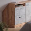 Küchenschrank für Dachschrägen R-Line Beton 60 cm mit 2 Schubladen, Schrankkorpus 60 cm Tiefe Vicco Bild 4