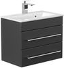 Badmöbel Mars 600 SlimLine SoftClose schwarz : Schwarz seidenglanz Bild 3