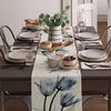 Diwzbyn Tischläufer Mode Pflanzen Blumen Tischläufer Tischdecke Bohemian Tabelle Flagge, für Küche Esstisch, Abwaschbar, Outdoor Urlaub Party Dekor 33x183 cm Bild 4