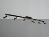 LED Deckenstrahler ZENO ausziehbar mit 6 Spots Schwarz, max. Breite 180cm Bild 3