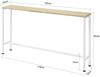 SoBuy FSB19-Z Konsolentisch Flur, Metall, PVC-Beschichtung, Helle Eiche, 100 x 106 x 40 cm Bild 3