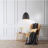 Pendelleuchte, Metall, schwarz, gold, E27, H 140 cm Bild 5