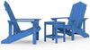 vidaXL Adirondack-Gartenstühle mit Tisch HDPE Aquamarin 3095707 Bild 2
