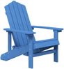 vidaXL Adirondack-Gartenstühle mit Tisch HDPE Aquamarin 3095707 Bild 3