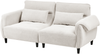 Beliani 'WETLAN' Sofa 3-Sitzer Stoff Cremeweiß Bild 4