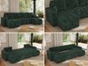 U-förmiges Ecksofa mit Schlaffunktion und Bettkasten, Couch U-form - KIRASSO U - Grün Cord Bild 2