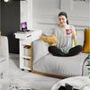 JEOBEST Nachttisch Nachtschrank mit Abschließbare Rollen, (1-St) Schmal, Beistelltisch mit Schublade und Ablage Bild 4