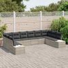 vidaXL Gartensofa-set mit Kissen 10 pcs Hellgrau Polyrattan 3355911 Bild 3