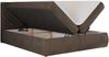 Boxspringbett AVERTA 160 x 200 cm mit Bettkasten und Topper, Doppelbett mit Bonnell-Federkernmatratze, gepolstertem Kopfteil, Stauraum, modernes Schlafzimmer Bett - Braun Velvet - H3 Bild 5